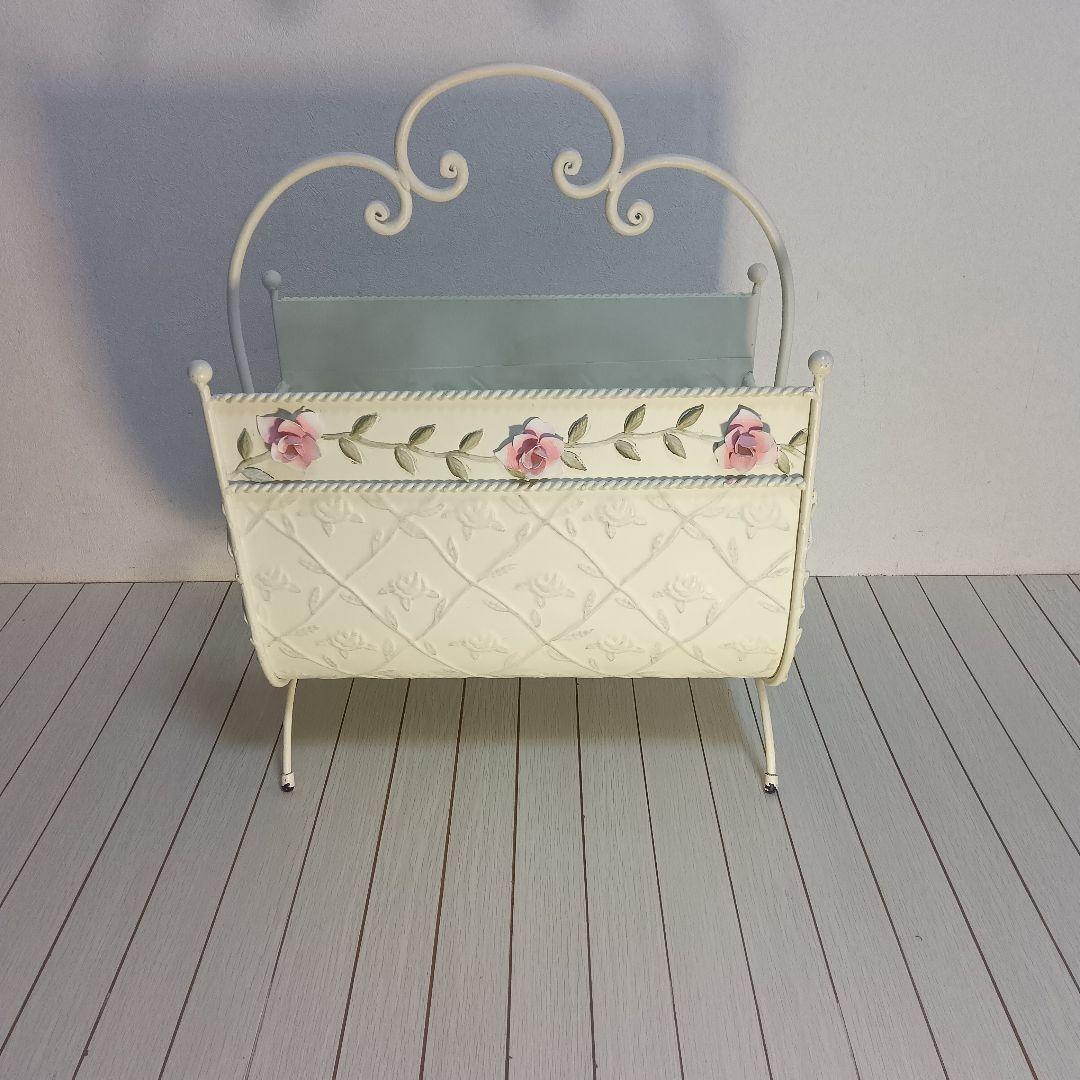 ロココ調　薔薇　マガジンラック　姫系インテリア