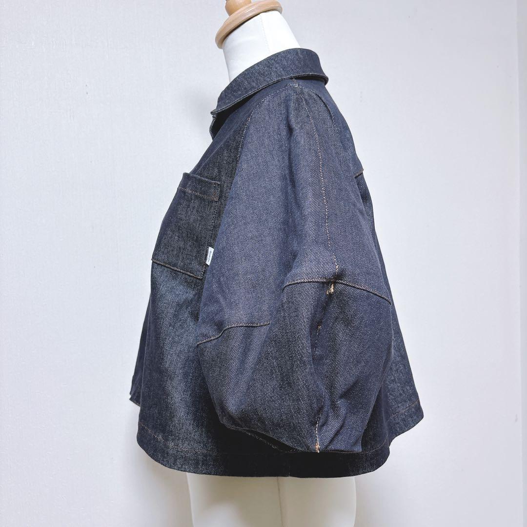 【セントセシリア】美品 ガーリッシュ ランタンデニムジャケット バルーン F