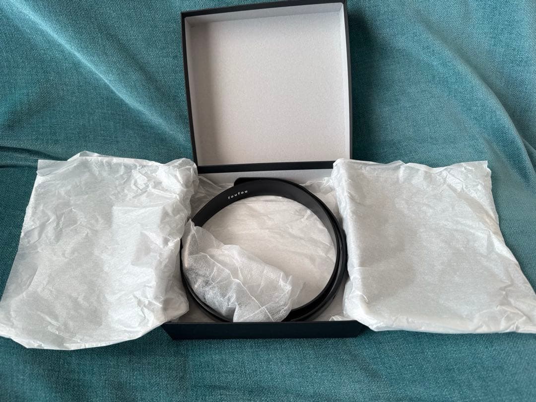 foufou グランドマザーベルト　黒シルバー