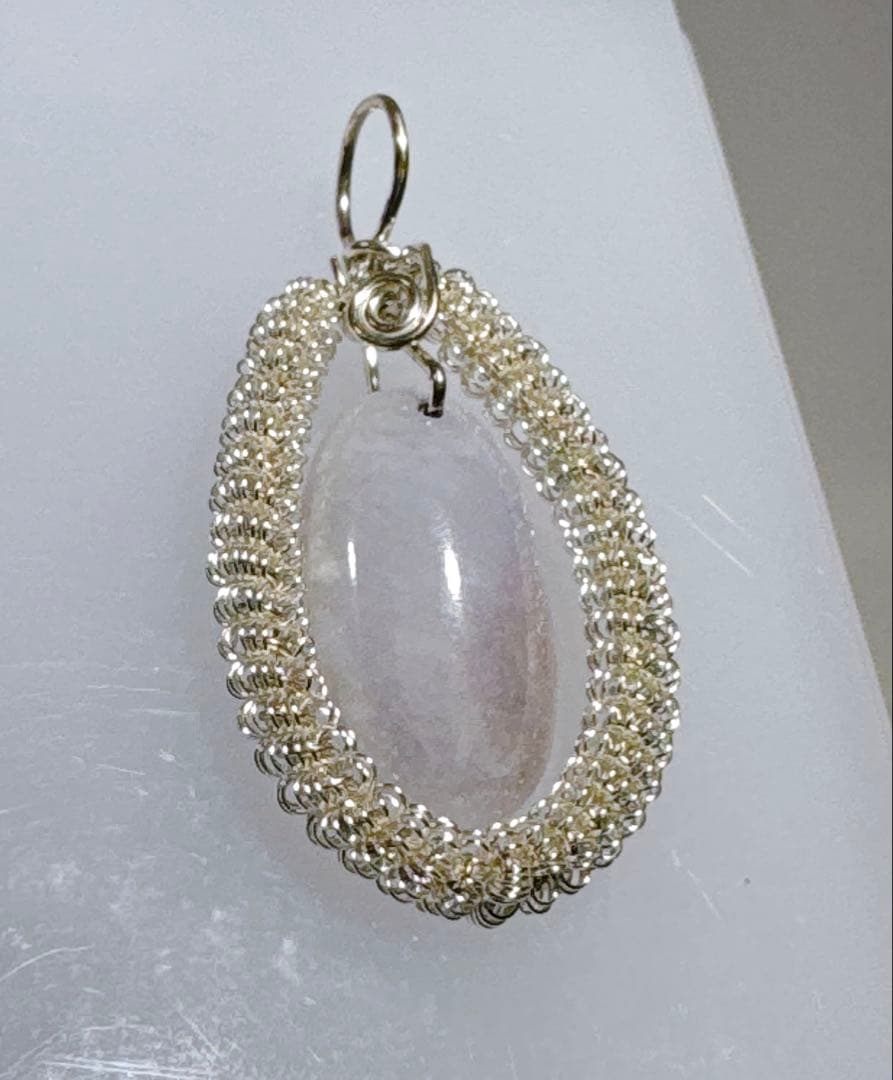 ワイヤーハックマナイトペンダントブラックスピネルネックレスNO25-1816