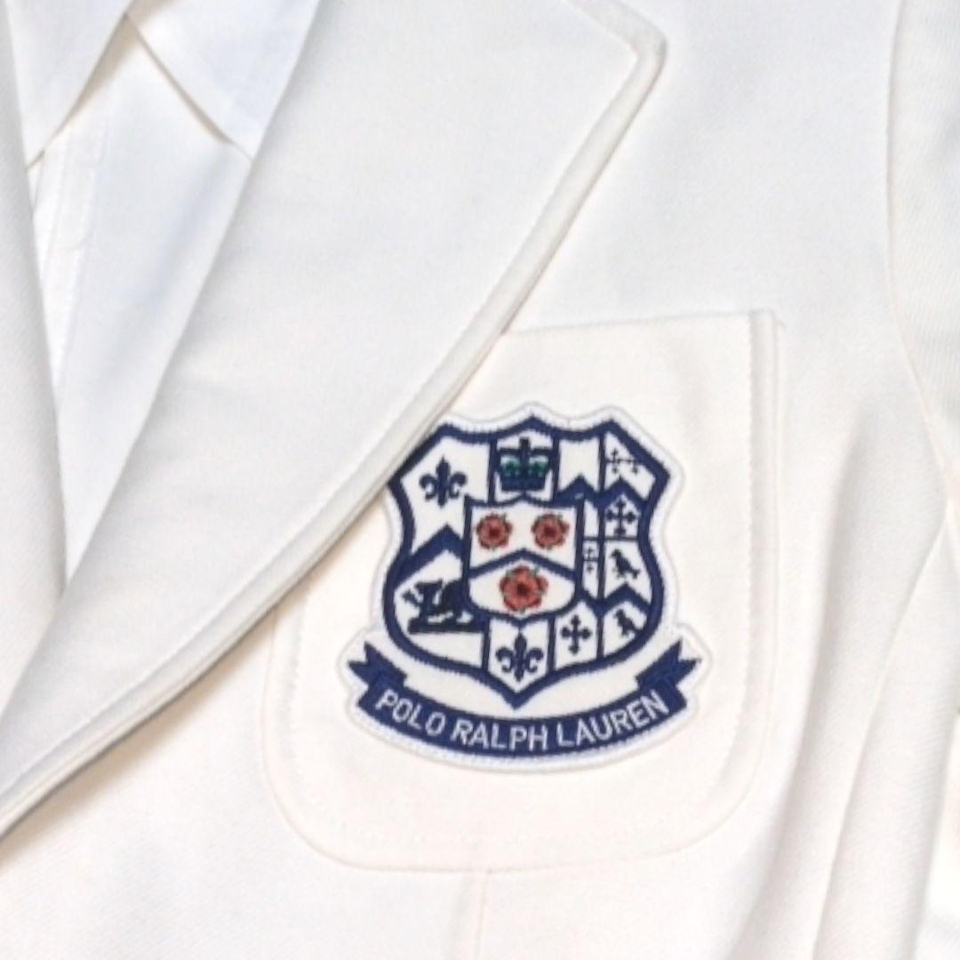 ポロラルフローレン　ブレザー　コットンストレッチ　洗える　ワッペン　現行タグ　4