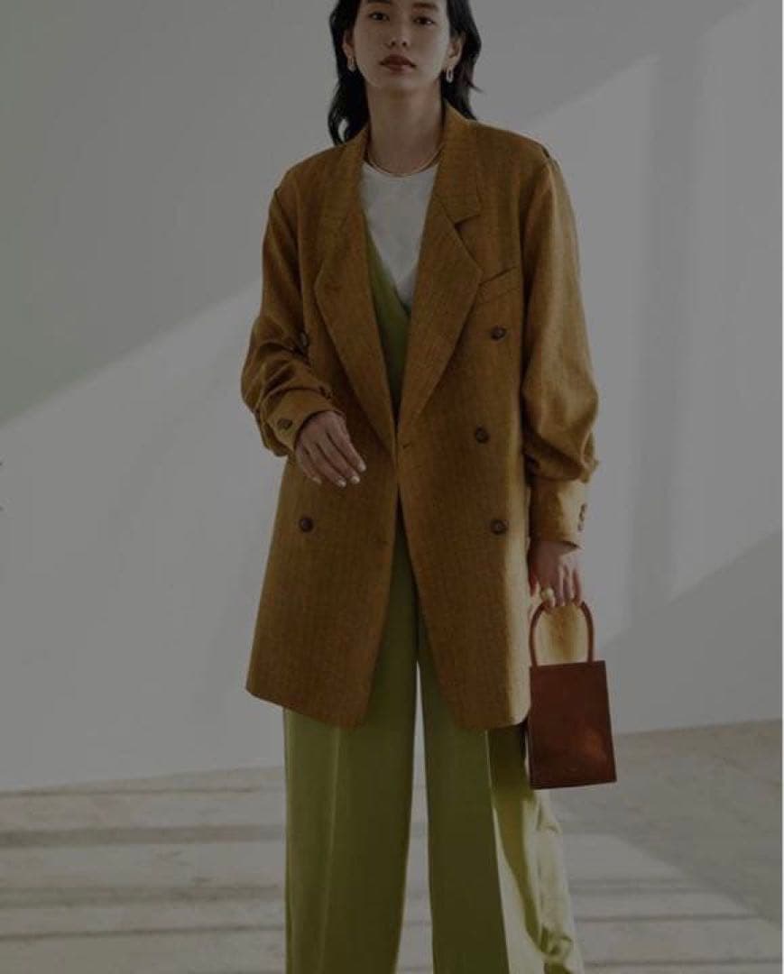 【sya】美品Ameri BIG GATHER PAPA JACKET