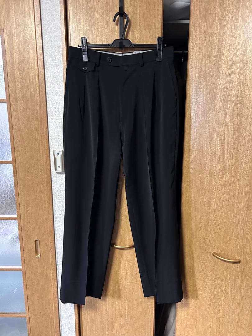 22AW ノーカラージャケット　ワイドトラウザーズ　セットアップ