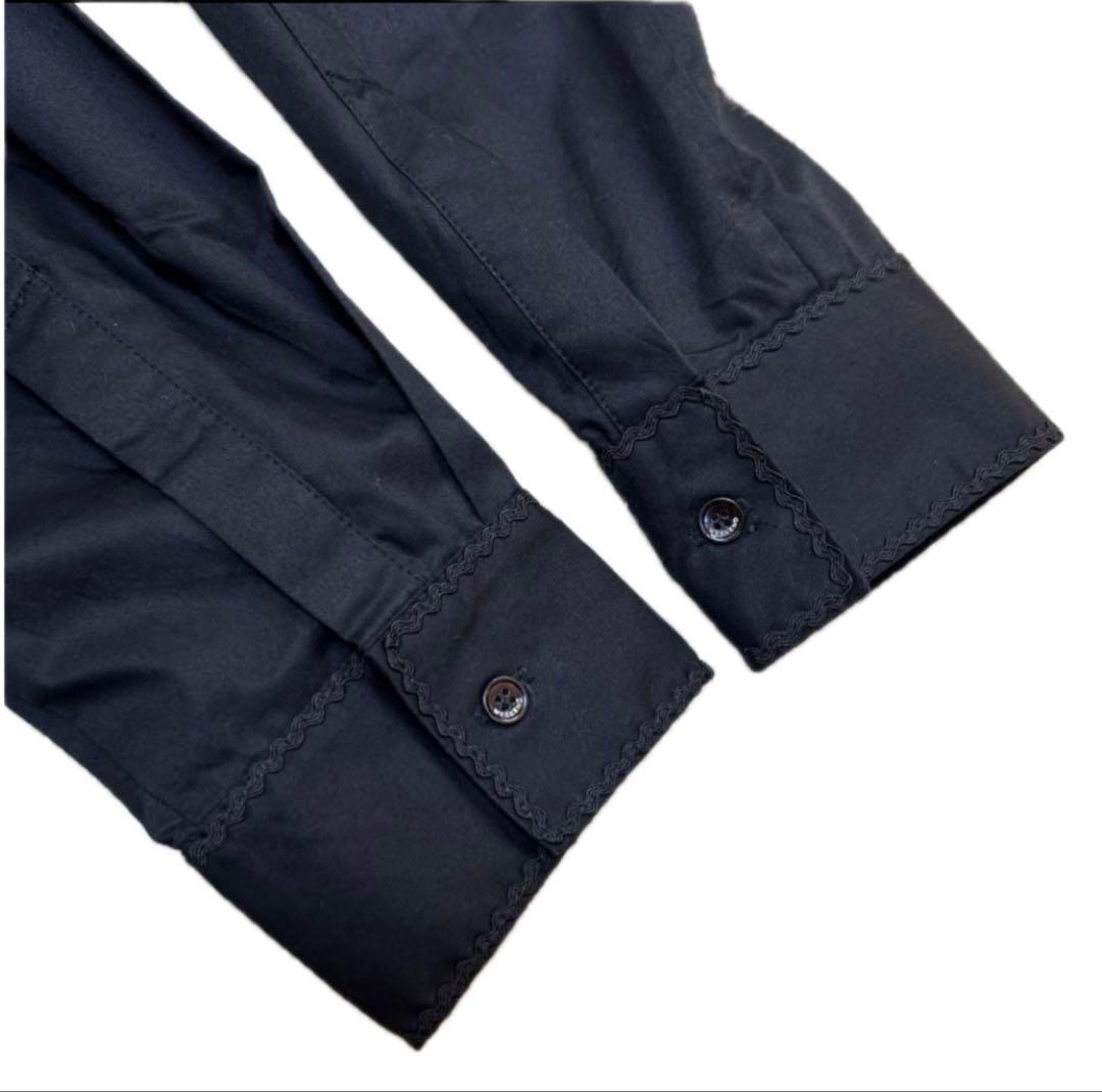 最終価格 訳あり未使用級Max Maraマキシ丈シャツワンピース 40黒ベルト