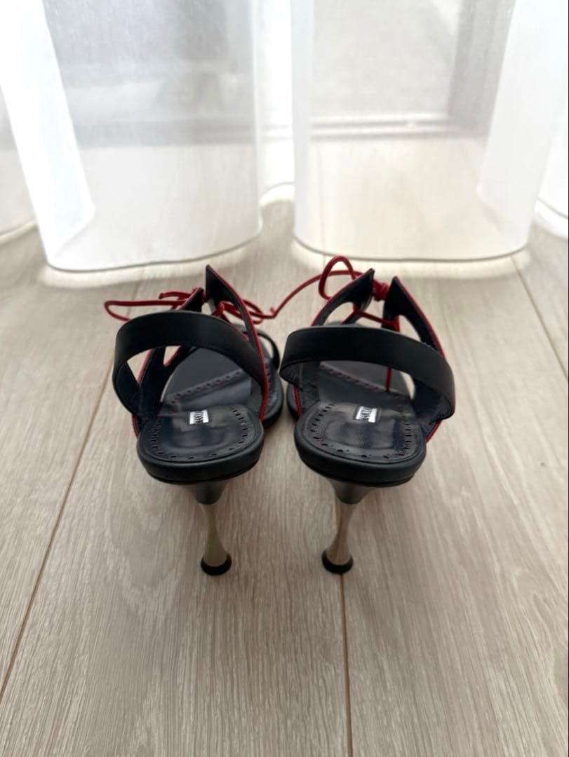 Manolo Blahnik 38 マノロ ヒール ミュール サンダル