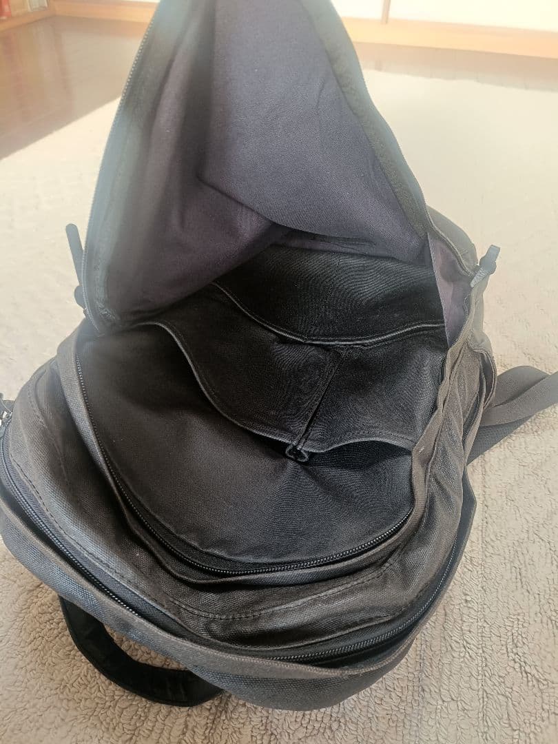 香久山鞄 センニチ帆布のバックパック チャコールブラック