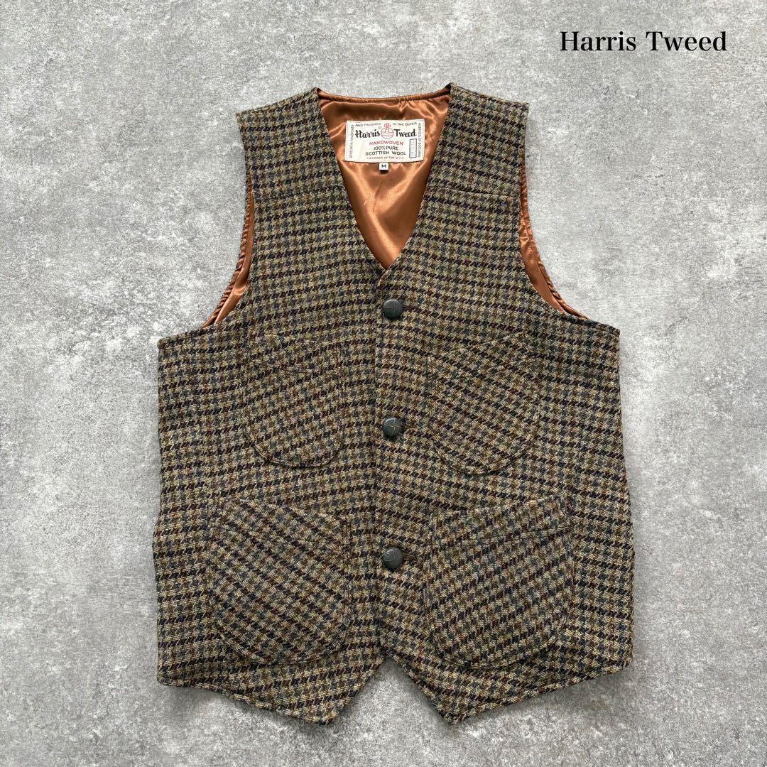 【Harris Tweed】 ハリスツイード ジレベスト ヴィンテージ (M)