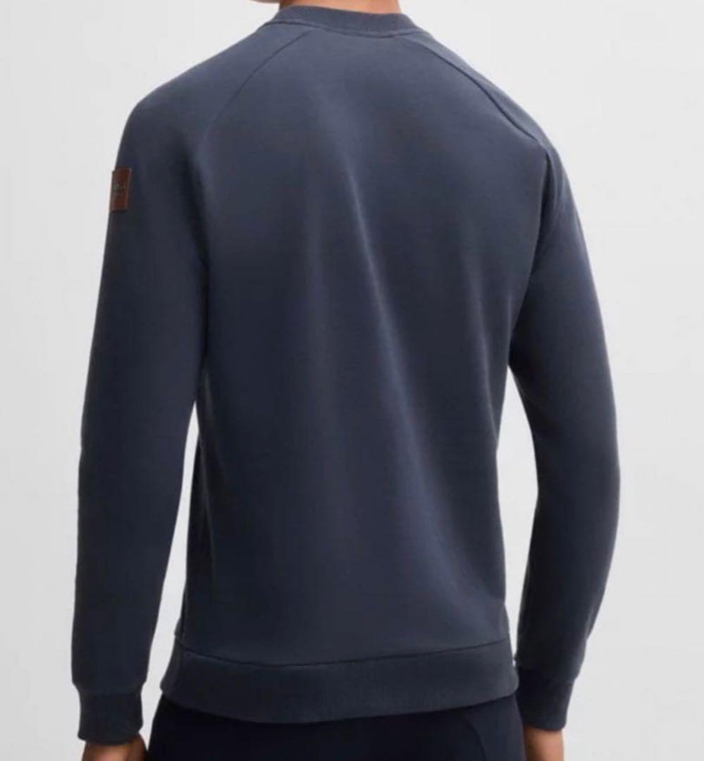 ★新品•未使用品★BOSS ネイビー ストライプ トレーナー