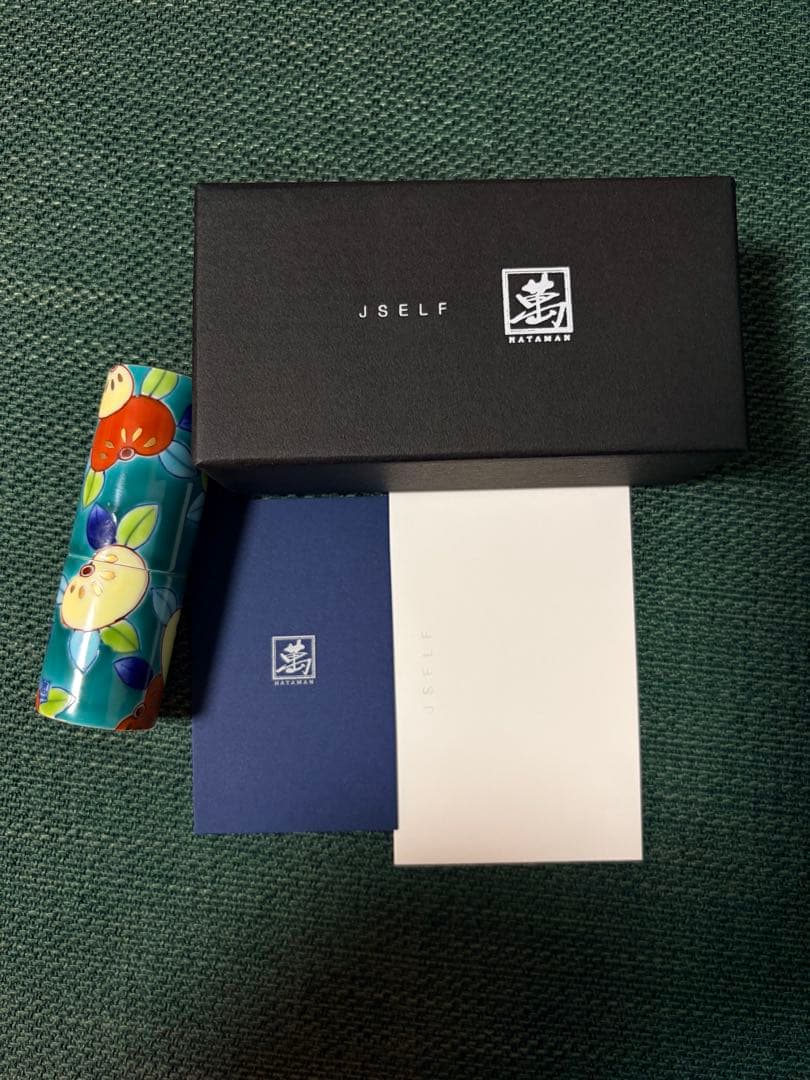 JSELF × 畑萬陶苑 鍋島 緑濃橘文 Lipstick Case