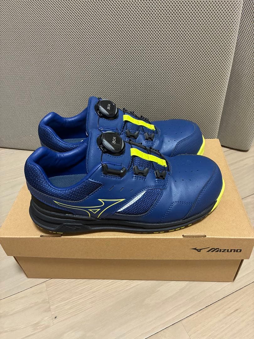 n*d様 最終値下げMizuno BOA安全靴 ネイビー/イエロー