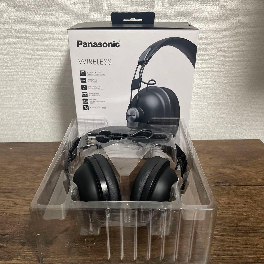 【中古】美品 Panasonic ワイヤレスヘッドホン RP-HTX80B