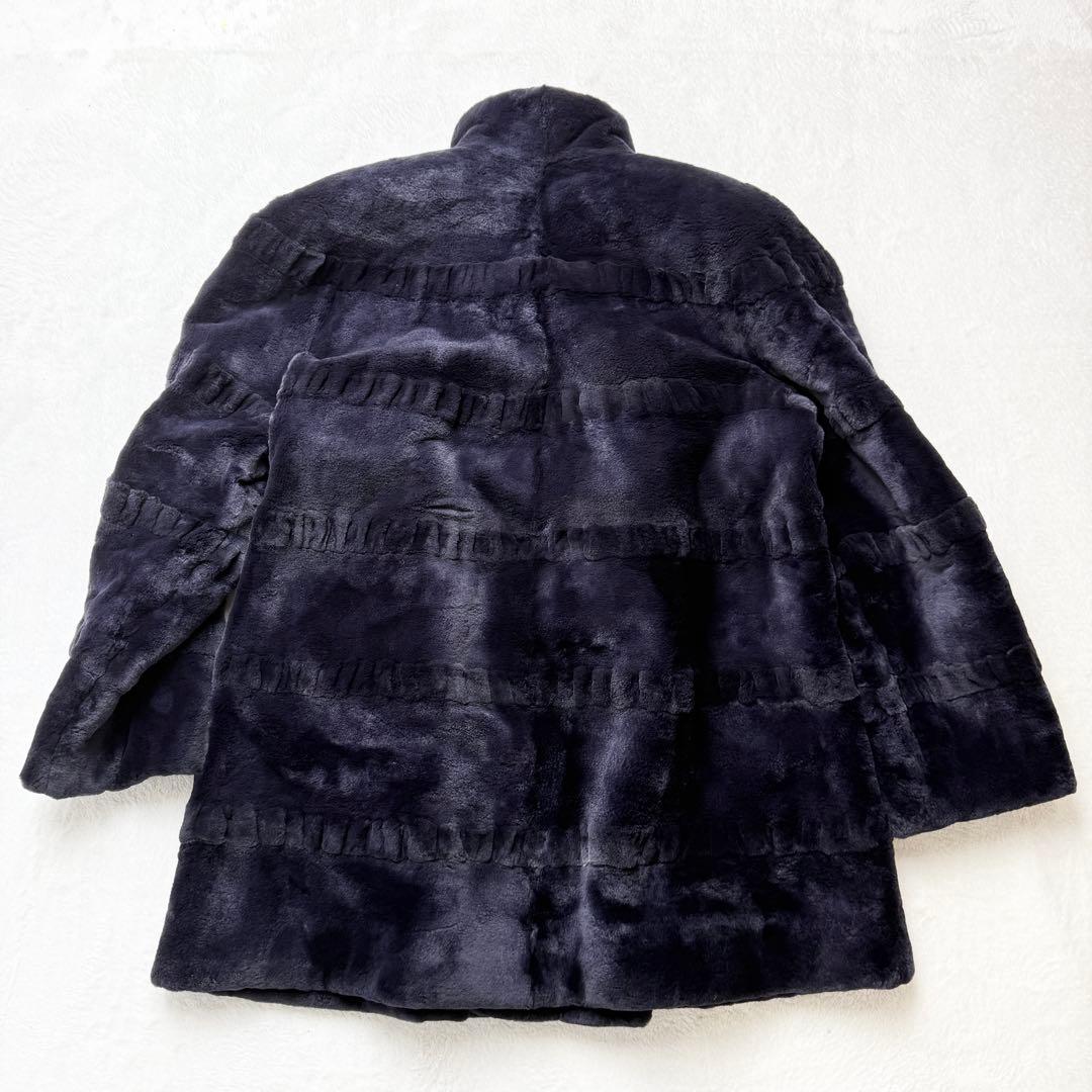 サガミンク 2302 毛皮 リアルファーコート デザイン シェアードミンク