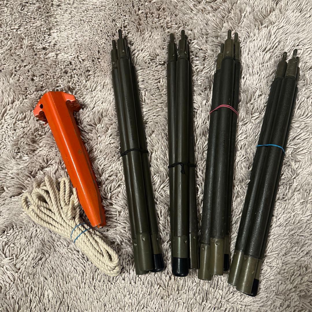 軍幕 USパップテント2枚 ファスナー加工 値下げ