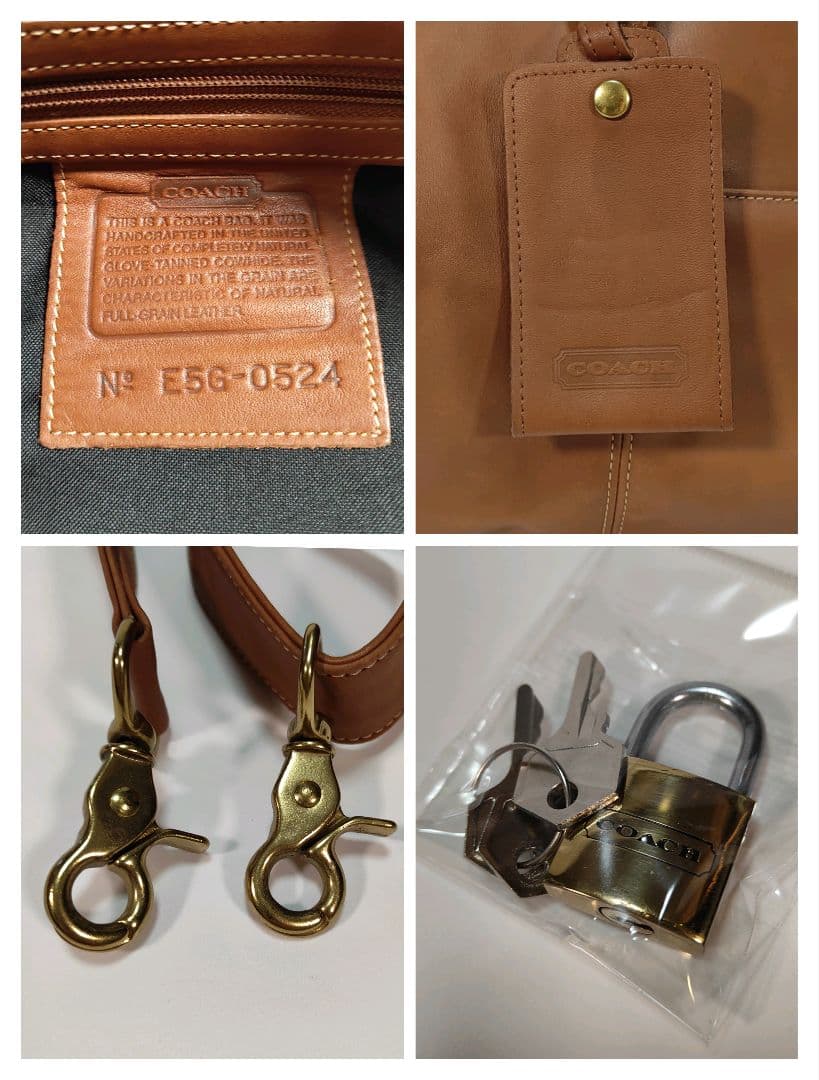 美品✨大容量✨COACH 2WAY ボストンバッグ 大容量 鍵付き 出張 旅行