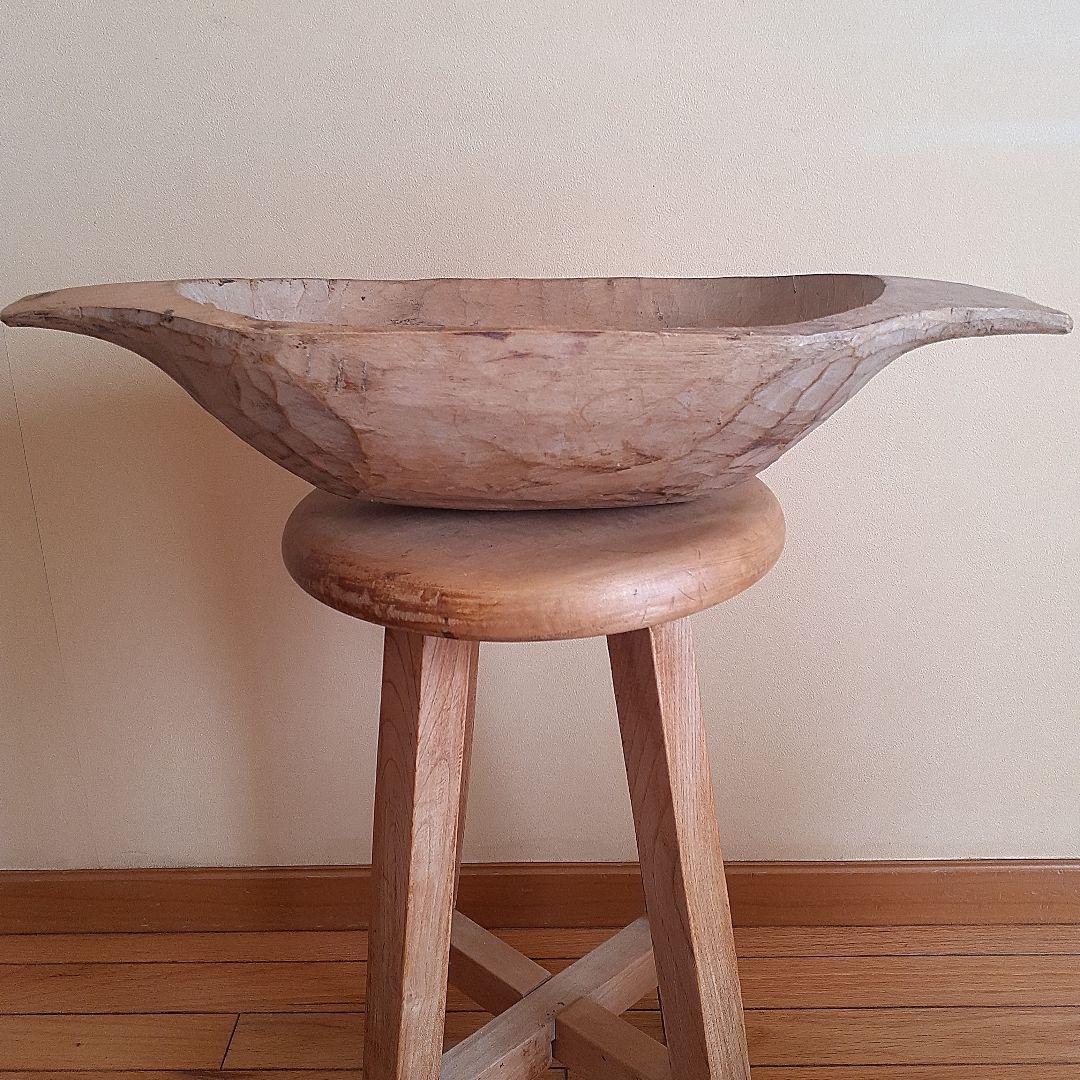 フランスアンティーク　ウッドボウル　ブロカント　蚤の市　古道具　France