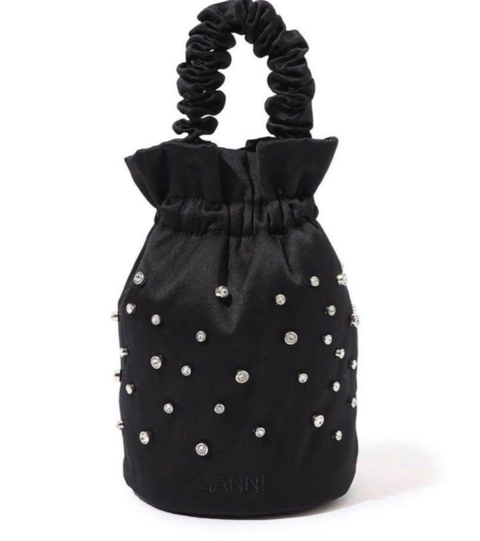 GANNI 巾着　バッグ