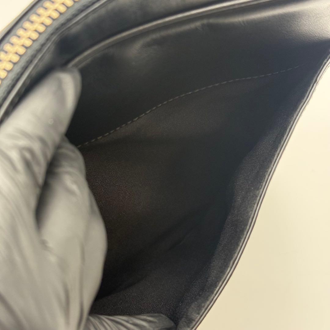 ✨美品✨コーチ ショルダーバッグ チャールズ エンボス サコッシュ ブラック 革