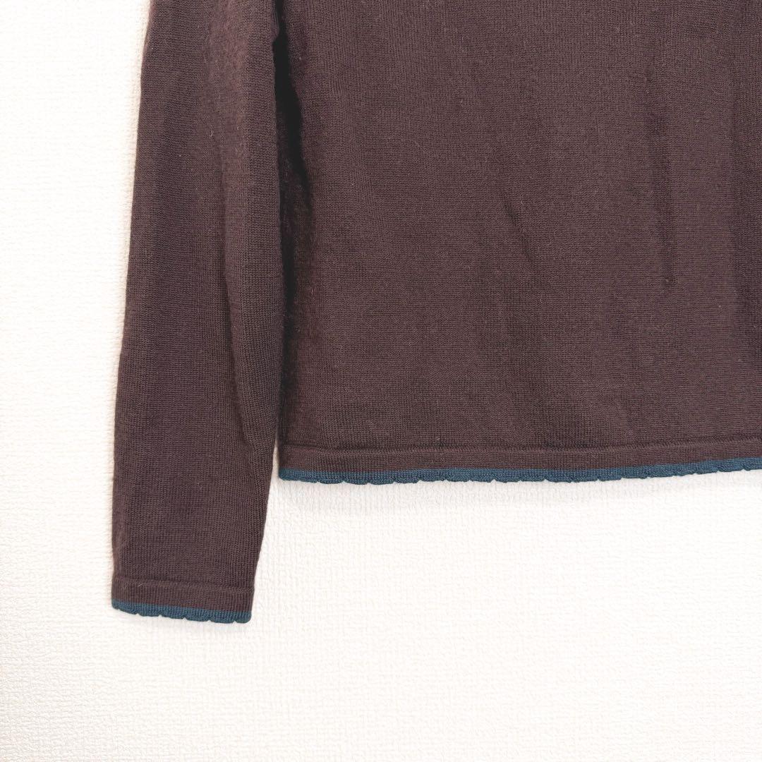 ヴィヴィアンウエストウッド　カーディガン　総オーブボタン　バイカラー