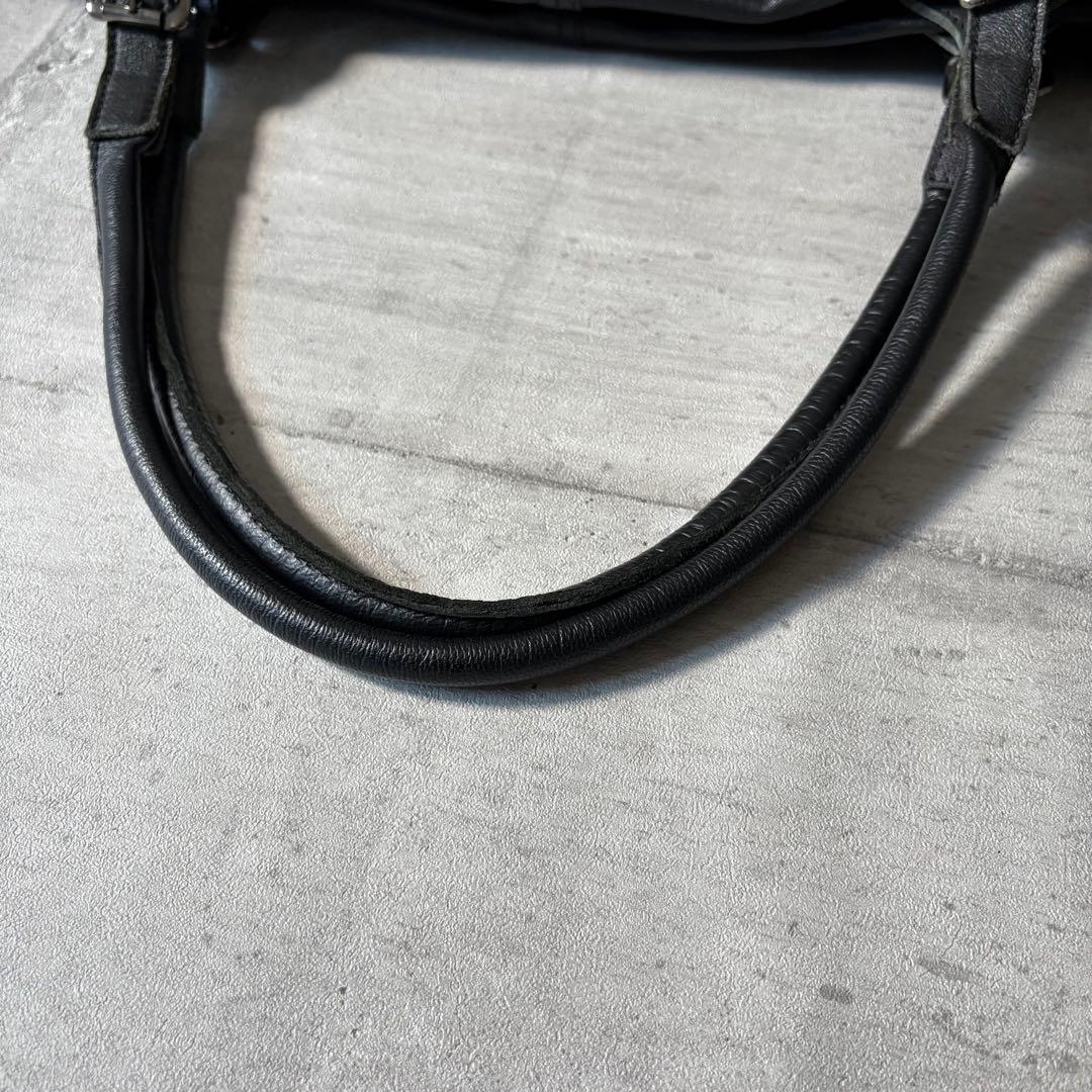 バッグ 00s archive leather boston bag y2k