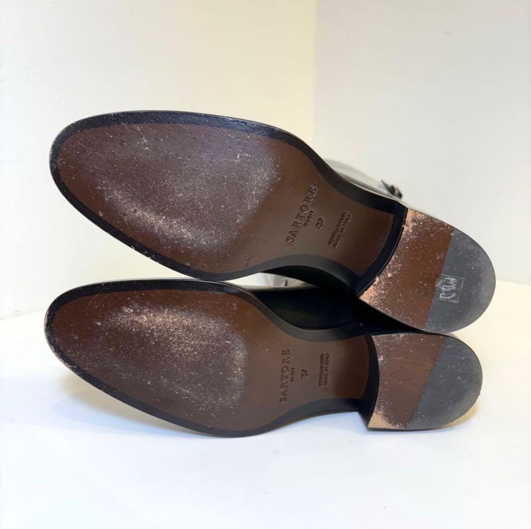 【美品】サルトル シングルバックベルトブーツ 37