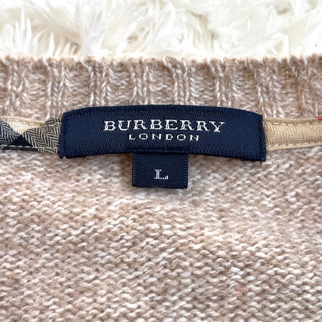 【美品】正規品BURBERRY バーバリー ロンドン ケーブル 編み ニット　L