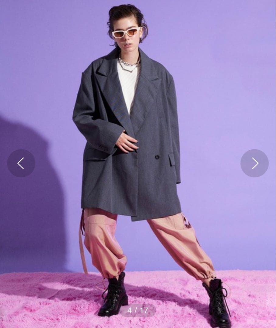 【MAISON SPECIAL】オーバーサイズテーラードジャケット　GRY