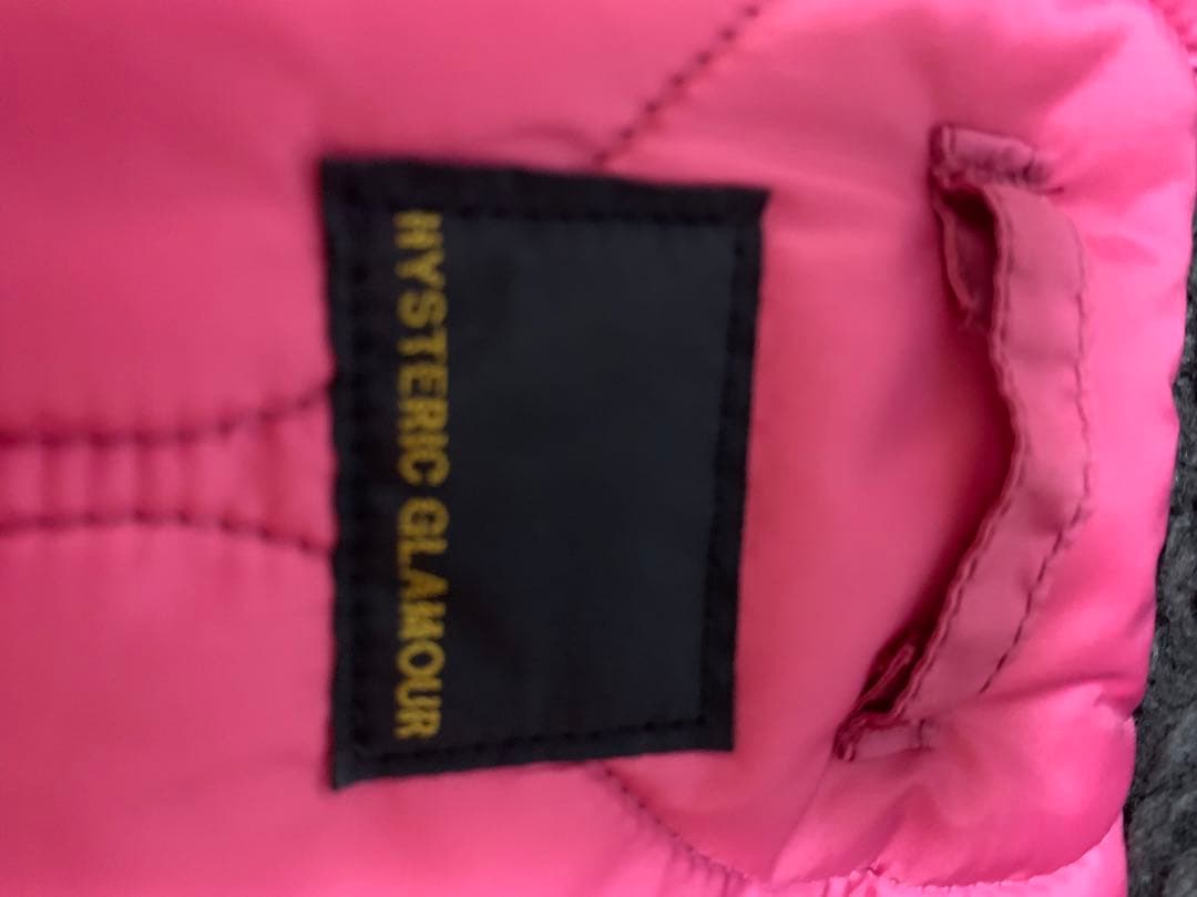 ヒステリックグラマー　レザー切り替えモッズコート