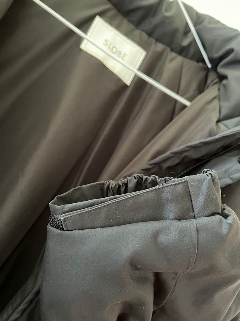 slobe iena ウォッシャブル中綿モンスターパーカー　ブラック　36