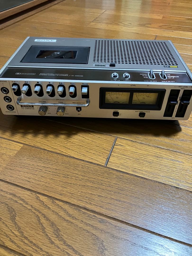 SONY TC-2860SDカセットデンスケ　動作難あり