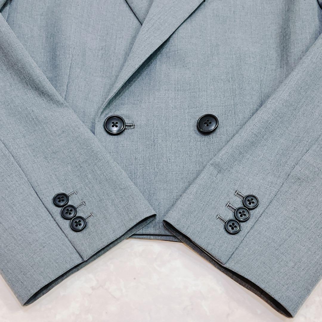 グリーンレーベルリラクシング　ツイル クロップド ジャケット　洗える