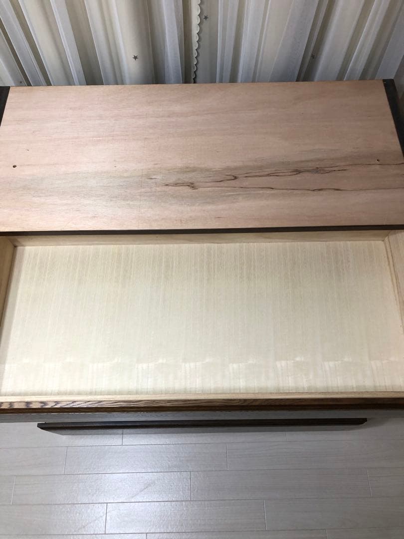 起立木工　ポーラ　ナラ天然木高品質7段チェスト