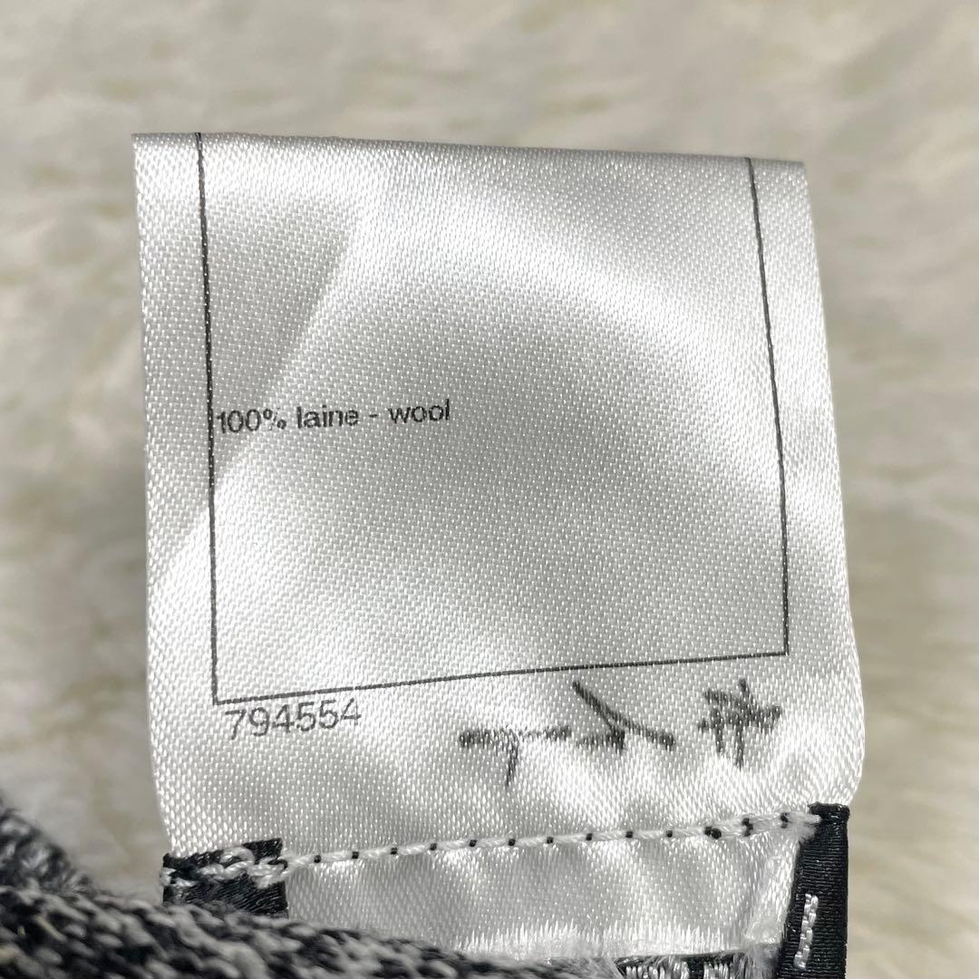 CHANEL シャネル ココボタン ウール ニット ワンピース グレー 36