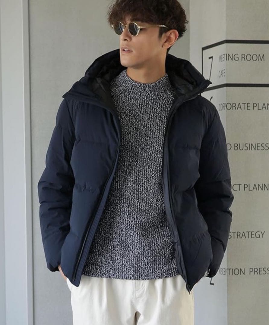 ナノ・ユニバース　 「西川ダウン(R)」スポーティーフードダウン