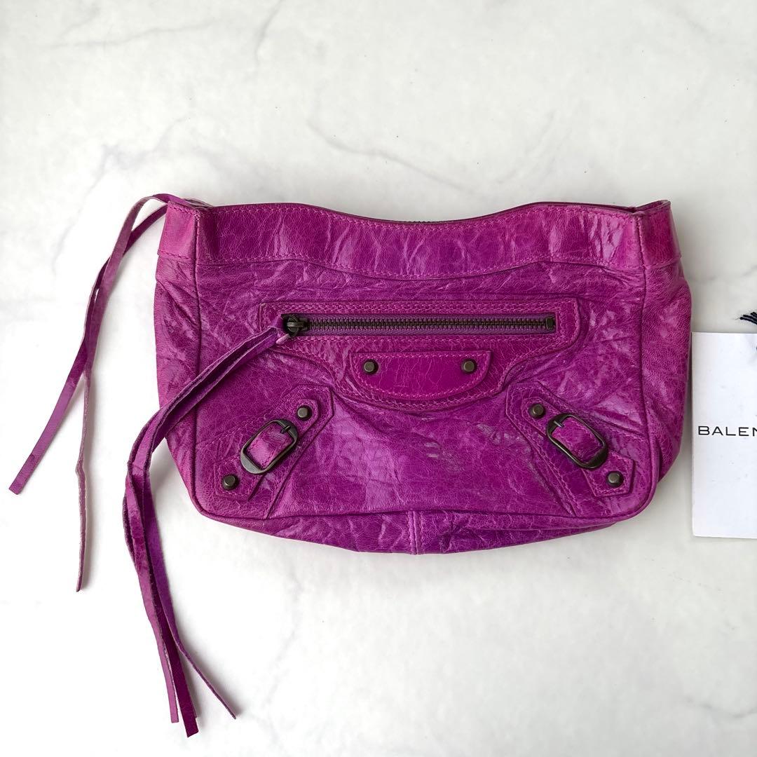 希少 BALENCIAGA 2005 シティ アーカイブ ミニ クラッチバッグ