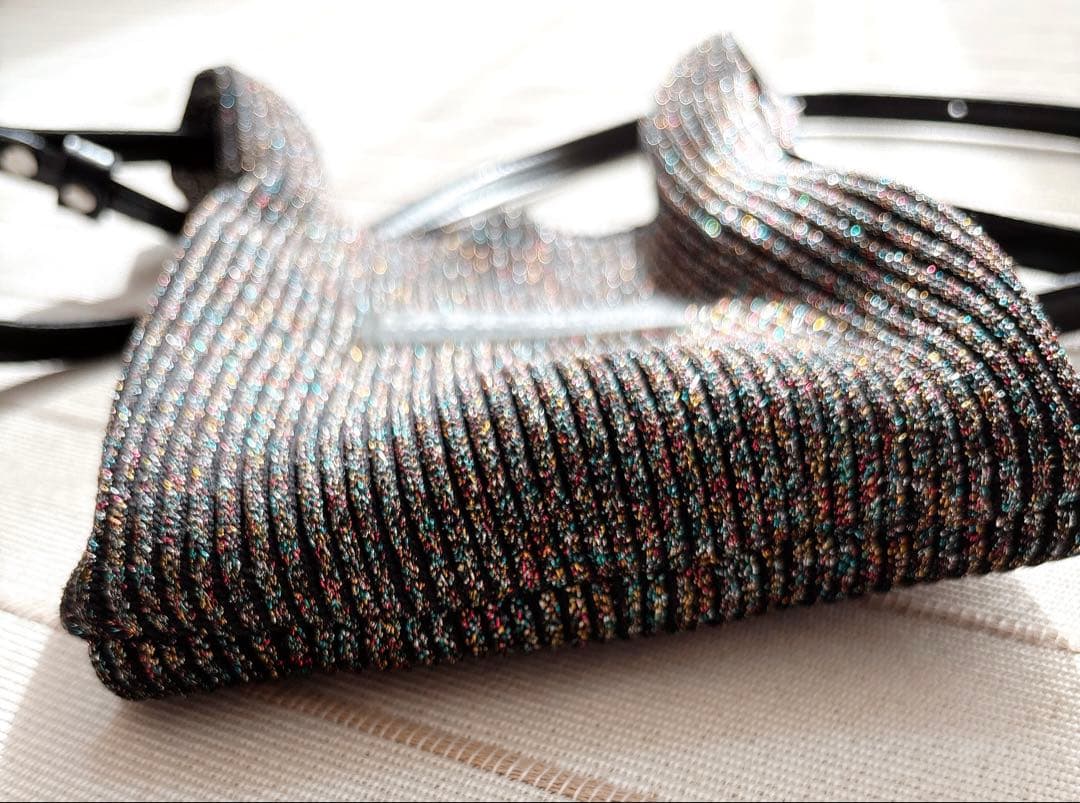 ❣️お値下げ❣️【ラストフレーム】ショルダーバック　サコッシュ　ラメ　黒　完売品