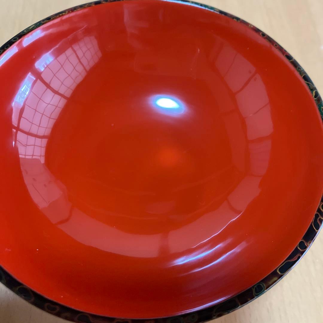 津軽塗　天然木　蓋付き椀　16個