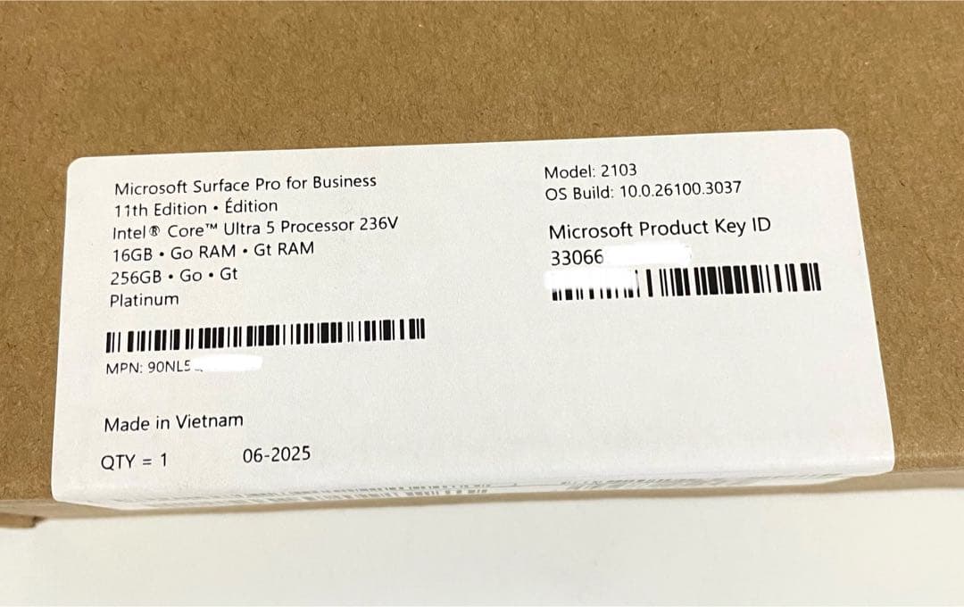 新品 マイクロソフト Surface Pro 第11世代 タブレットPC