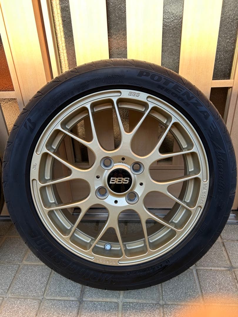 クロイチ　BBSホイールセット 15インチ　ポテンザ 165/55R15