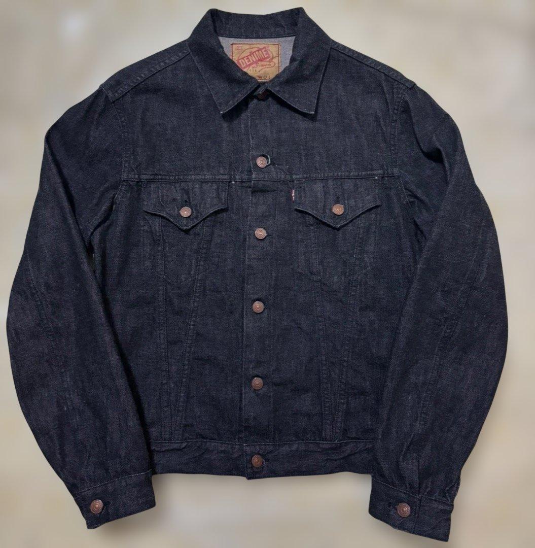 DENIMEドゥニームLot 233-66B 3RD TYPE黒デニムJKT42