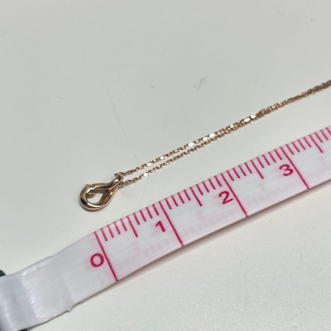 リ*)様 K10 ローズゴールド ダイヤモンド　ハートネックレス