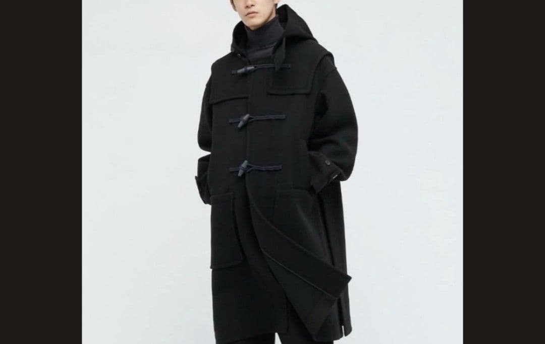 新品 UNIQLO ユニクロ +J ウール オーバーサイズ ダッフルコート S