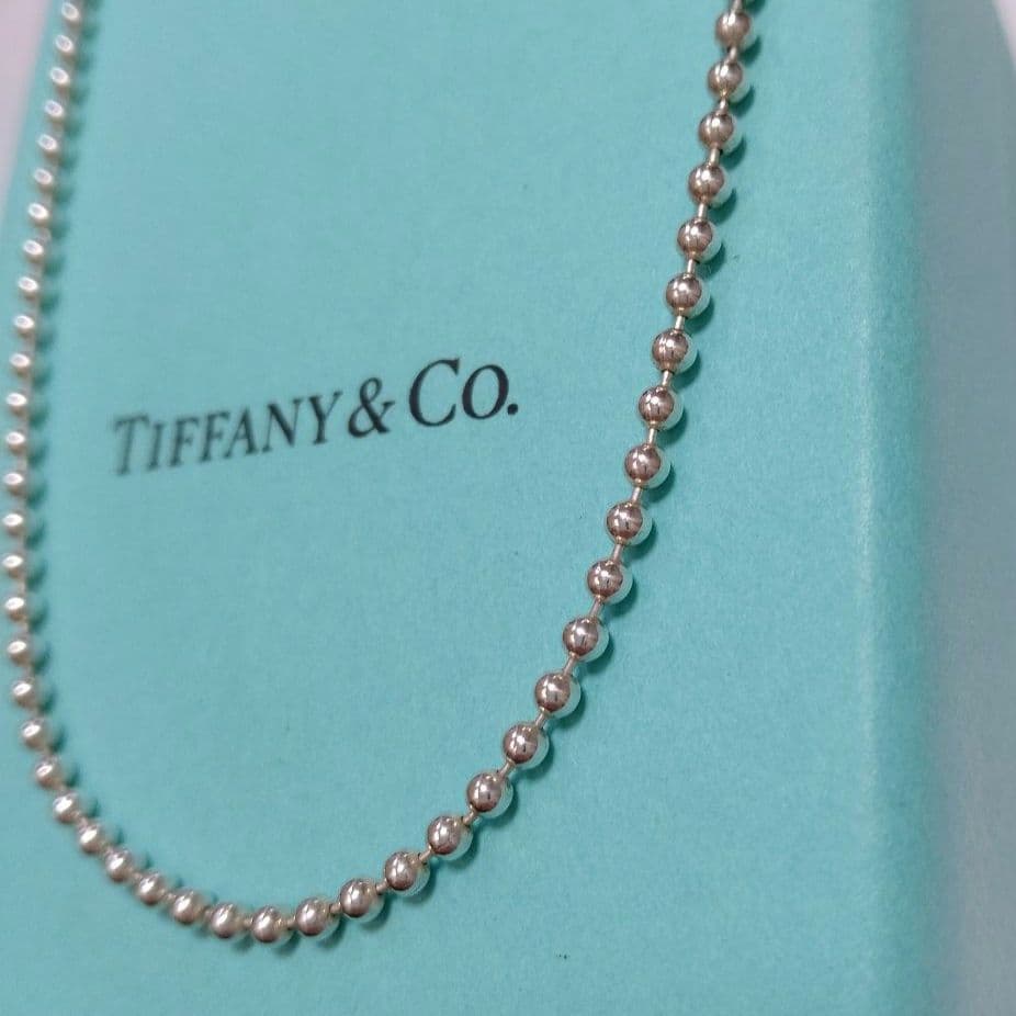 専用ですティファニー ボールチェーン 約86cm ロング ネックレス 925