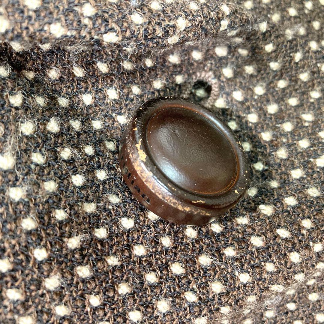 クリスチャンディオール Dior テーラードジャケット ドット ウール