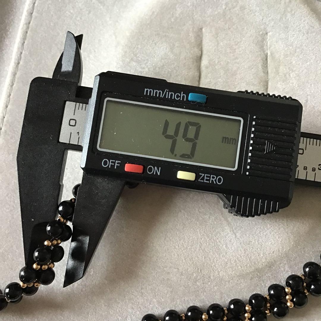 ブラック珊瑚ネックレス　サンゴ　黒　k14 S22