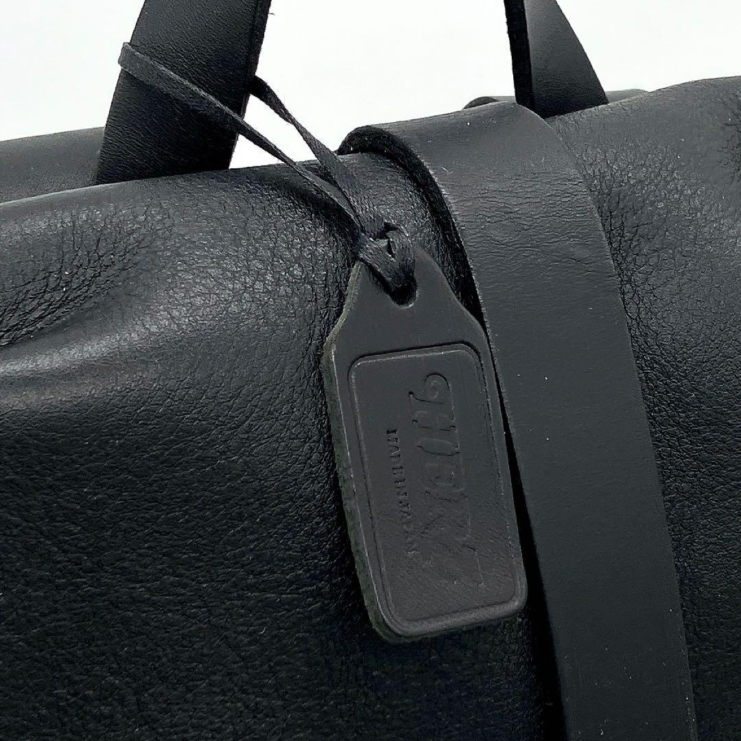 【HERZ】リュック　1本ベルト　レザー　ブラック　A4