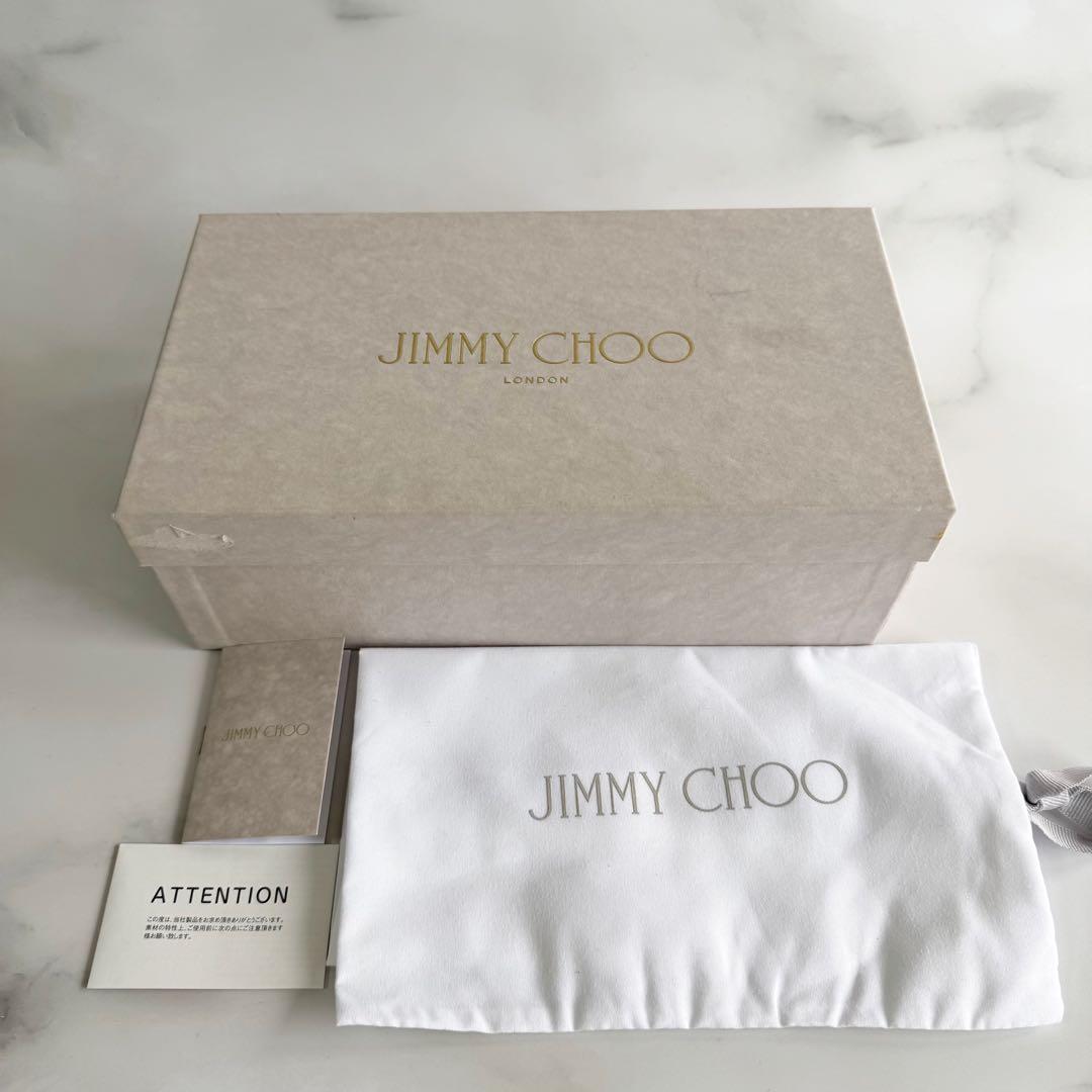 JIMMY CHOO ジミーチュウJESSIE FLAT スエード 黒 38.5