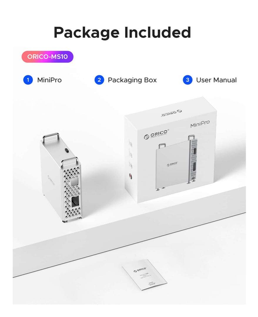 ORICO M4 Mac Mini用ケース 5in1 USB-Cハブ