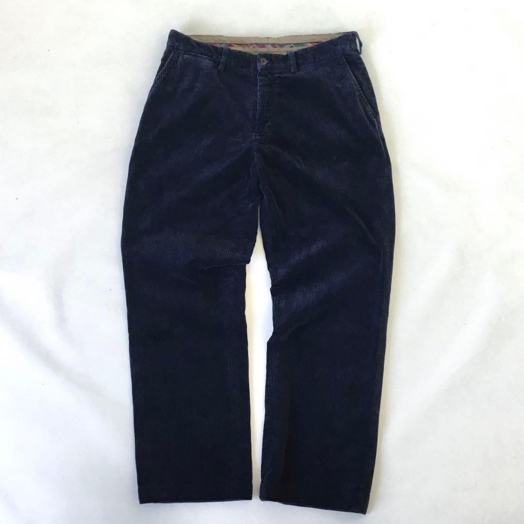 W３４◆太畝◎PRESTONPANTS◆コーデュロイ◆ネイビー★ラルフローレン