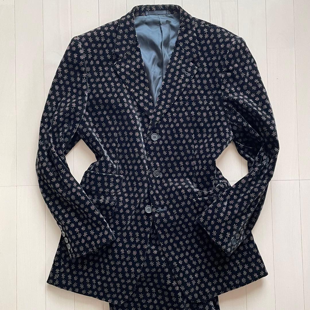 ポールスミス 【希少 美品】スーツ セットアップ ベロア 花柄 ビジネス メンズ