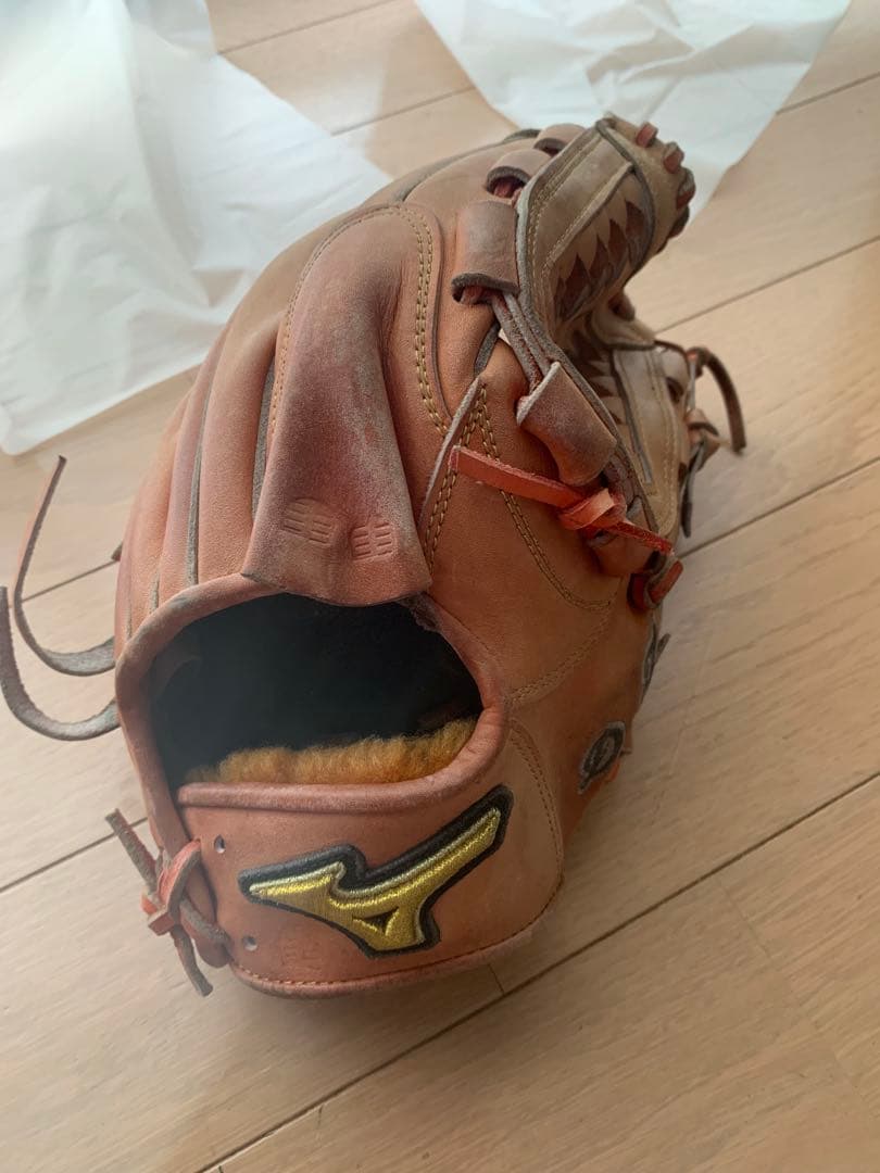 Mizuno Pro 硬式グローブ ブラウン　オレンジ